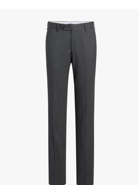 Mens Zanella Made In Italy Dark Gray Parker Trouser $325 Pants 33 NWT Unhemmed